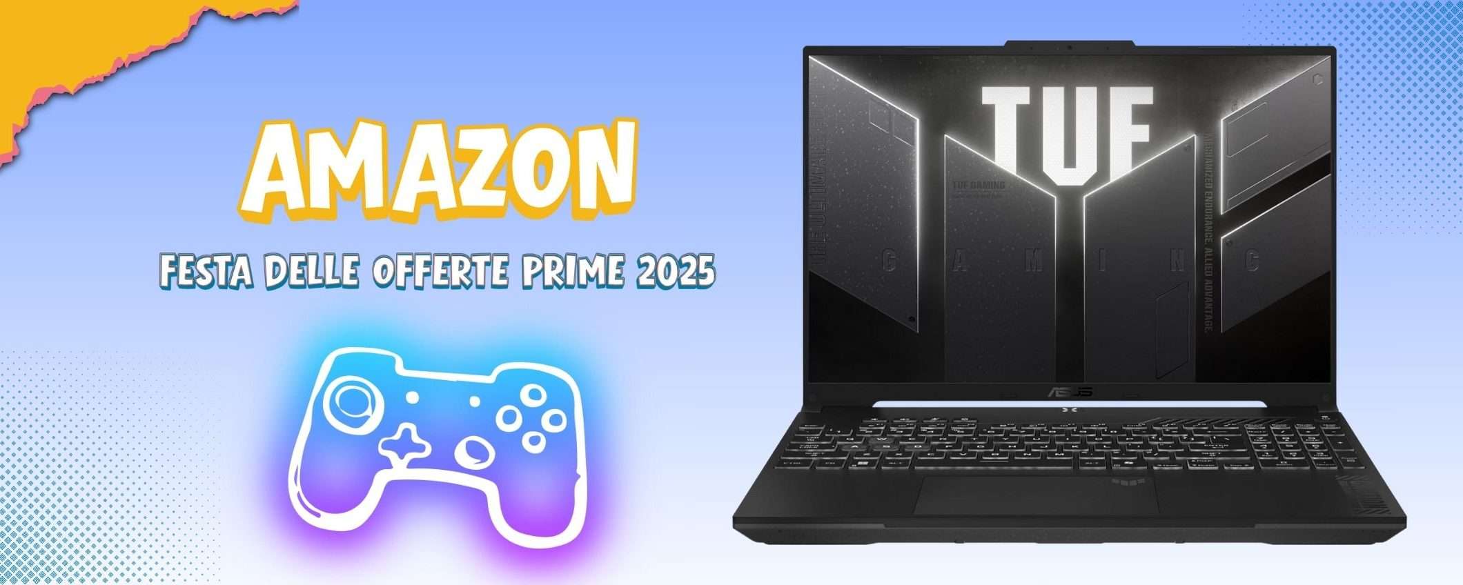 Notebook ASUS con RTX 4050, Intel, 16+512GB: 250€ di sconto per la Festa Prime