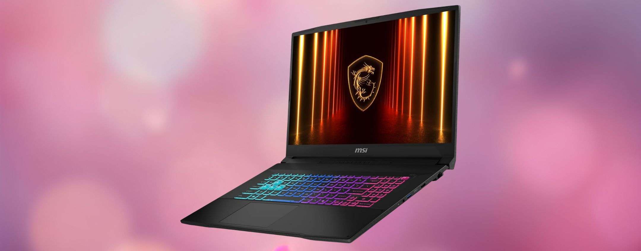 Notebook MSI da gaming (17.3″, QHD, i7, RTX 5070, 16GB+1TB): 300€ di SCONTO su Amazon