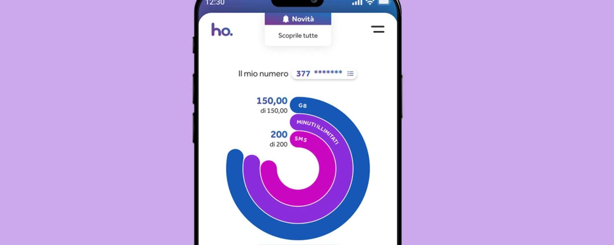 L’offerta che aspettavi: con ho. Mobile hai 100 Giga e minuti illimitati