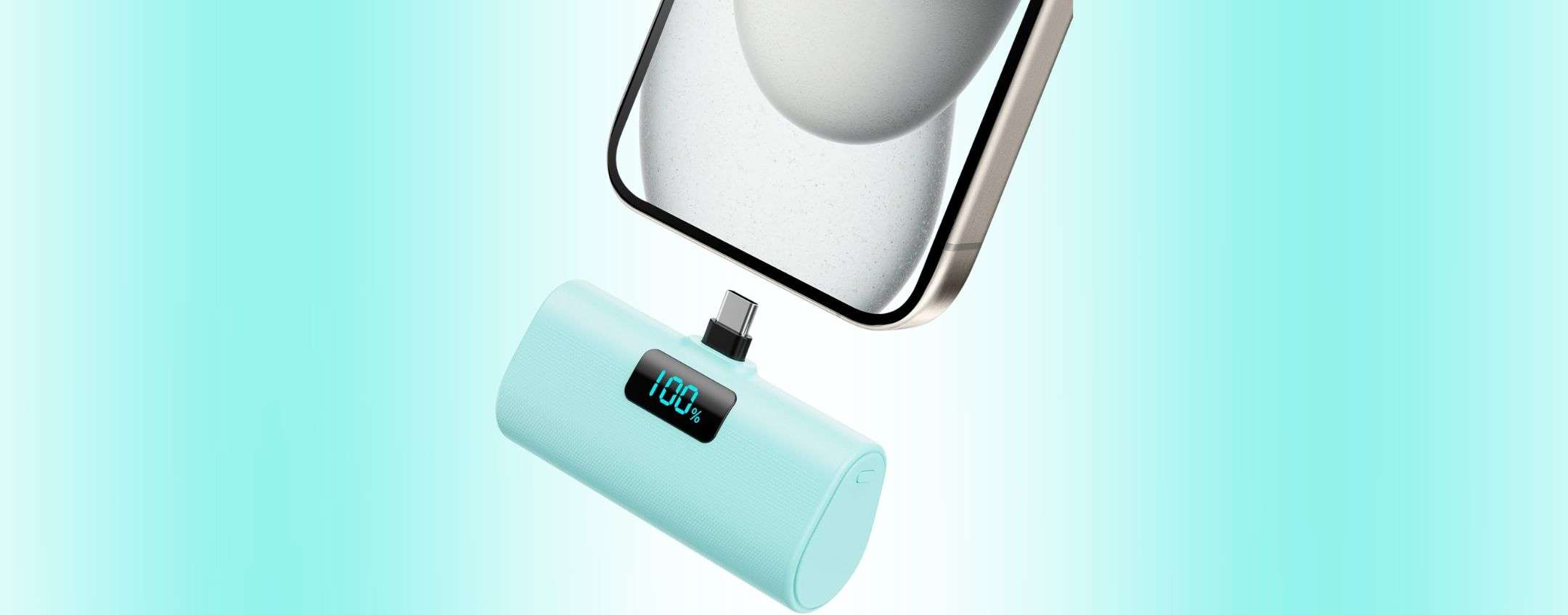 Power bank mini da 5200mAh a soli 18,69€: ricarica d’emergenza sempre in tasca