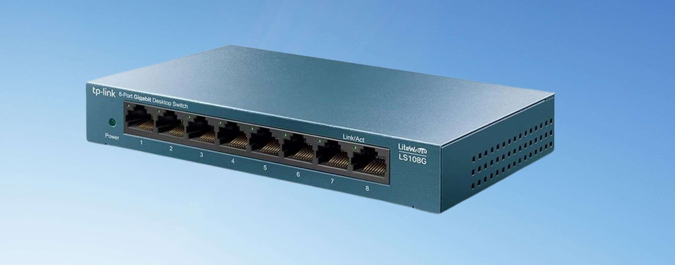 Switch Ethernet TP-Link 8 porte: su Amazon in sconto a 18,99€