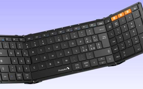 Tastiera pieghevole e universale con doppio sconto: ProtoArc XK01 oggi costa pochissimo