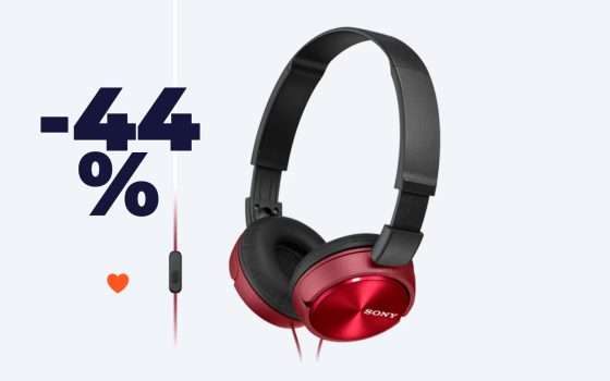 Amazon fa impazzire gli utenti: le cuffie Sony MDR-ZX310 ora costano solo 16€