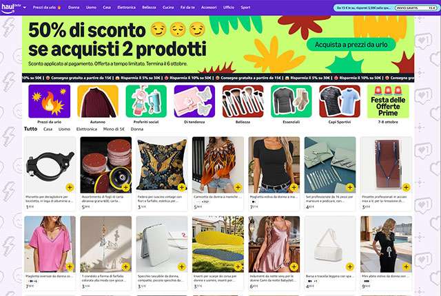 Lo store Amazon Haul è ora accessibile anche dall'Italia