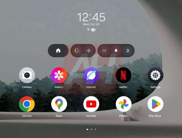 L'interfaccia di Android XR sul visore Samsung