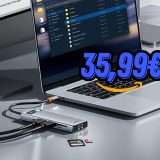 Baseus Docking Station USB C Doppio Monitor 9 in 1: solo 35€ alla Festa delle Offerte Prime