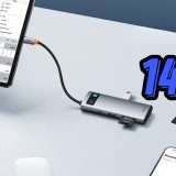 Con 14€ ottieni il massimo della connettività grazie a Baseus Hub USB-C 7 in 1