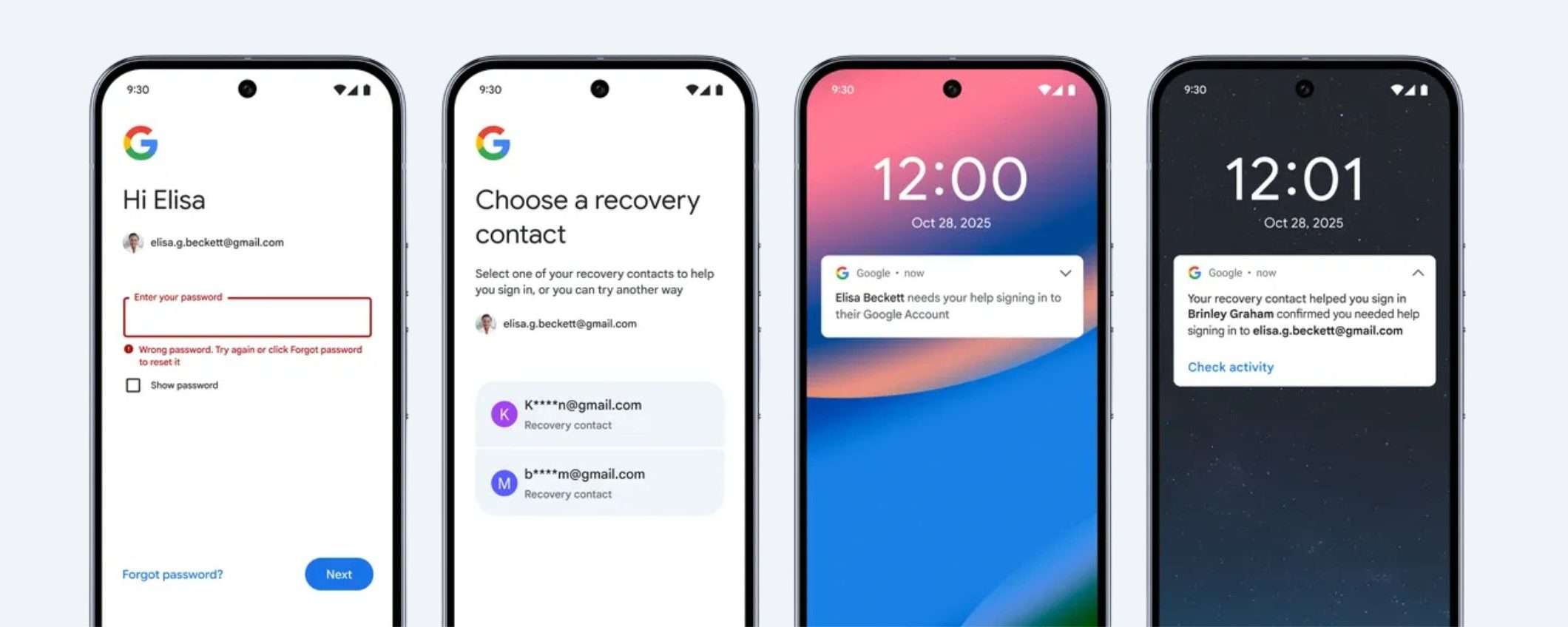 Google lancia i contatti di recupero per sbloccare l'account