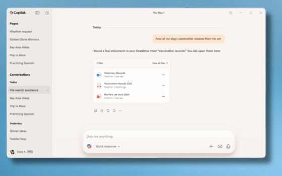 Copilot crea documenti Office e si collega ai servizi di Google