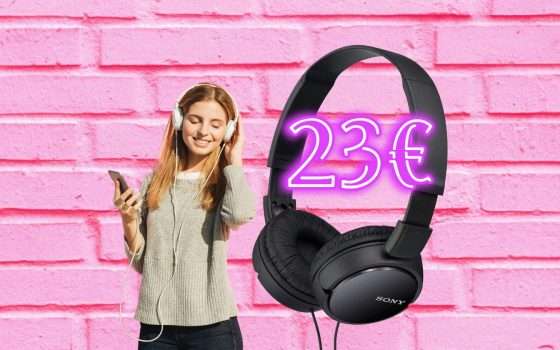 Cuffie Sony MDR-ZX110AP: suono pazzesco e preciso a soli 23€ su Amazon