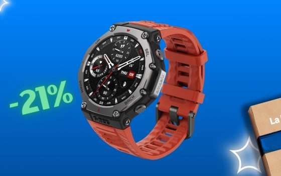 Ogni sportivo merita un Amazfit T-Rex 3 Outdoor al suo polso (-21%)