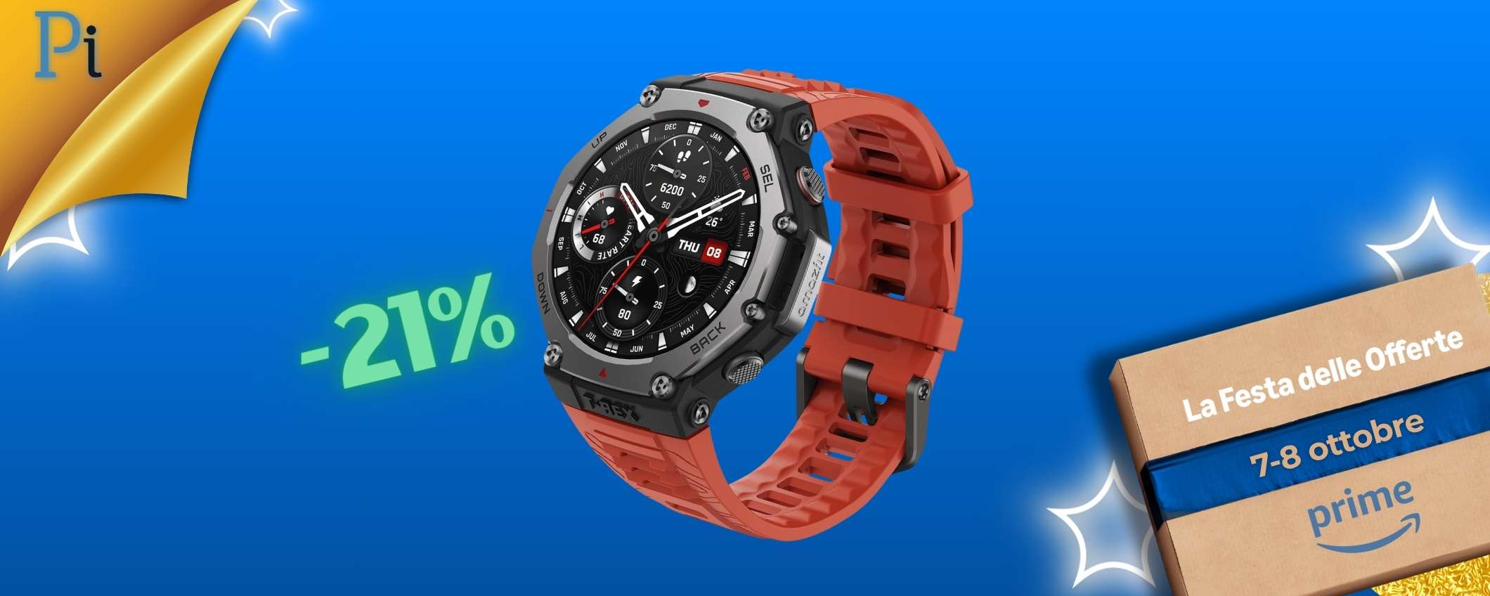 Ogni sportivo merita un Amazfit T-Rex 3 Outdoor al suo polso (-21%)