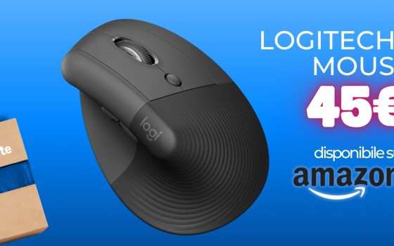 Logitech Lift elimina il dolore da tunnel carpale: metà prezzo su Amazon