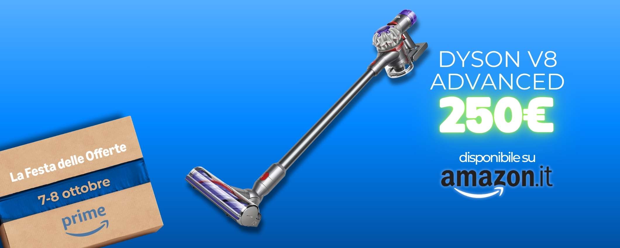 Dyson V8 Advanced realizza i sogni a prezzo irrisorio: offerte Prime