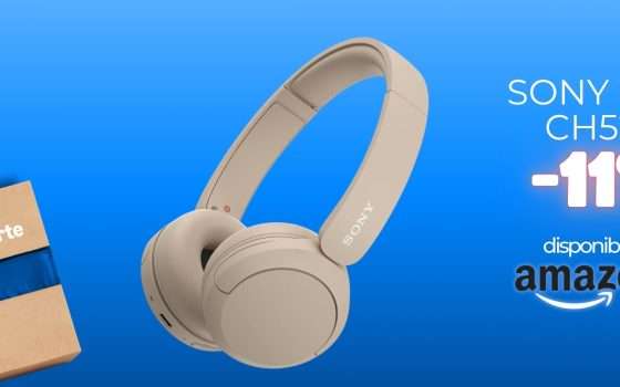 Sony WH-CH520 a 34€ sono belle, suonano una bomba e durano 50h (Amazon)