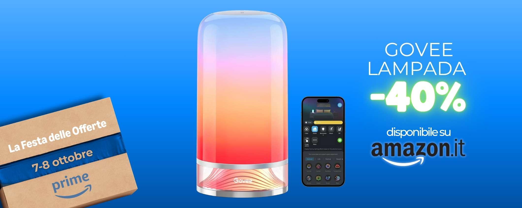 Effetto nostalgico Lava Lamp sul comodino con questa lampada Govee -40%