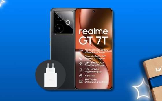 realme GT 7T 5G conquista la festa Prime: smartphone colosso 12+256GB