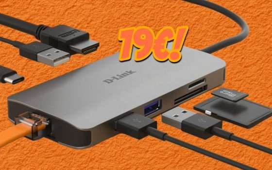 Festa delle Offerte Prime: l’hub D-Link 8 in 1 cala a 19€, corri subito!