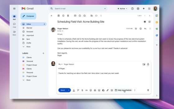 Gmail pianifica le riunioni da solo grazie a Gemini, ecco come