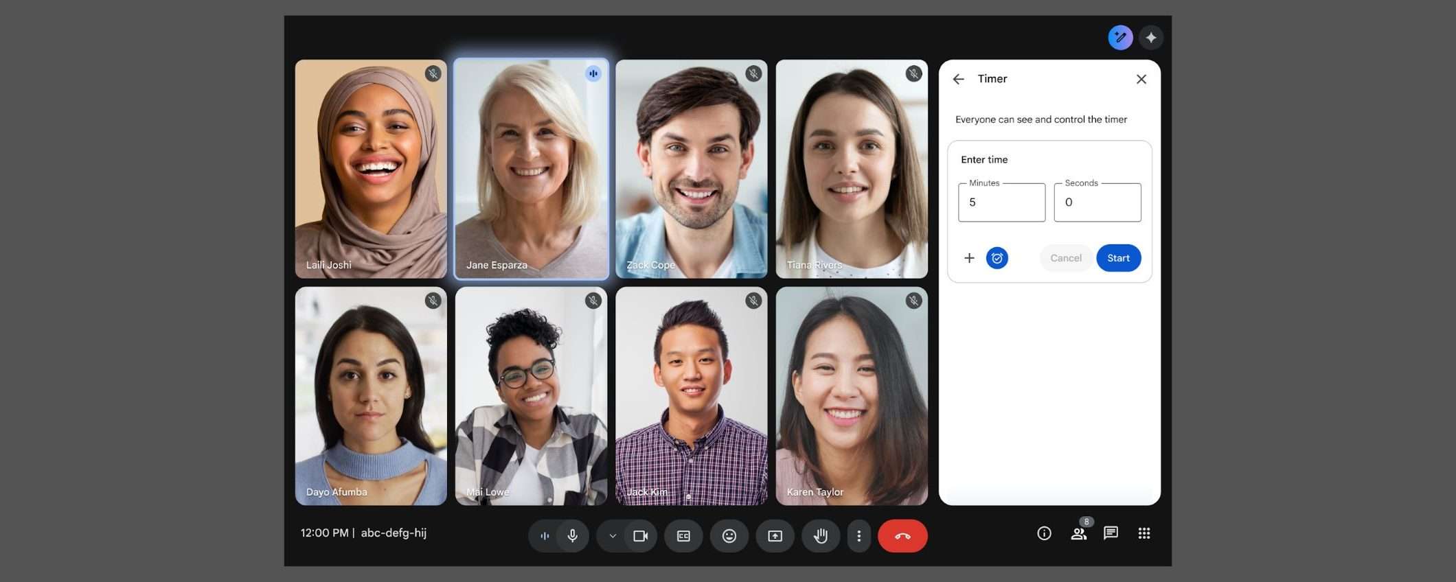 Google Meet, arriva il timer per le riunioni con il conto alla rovescia