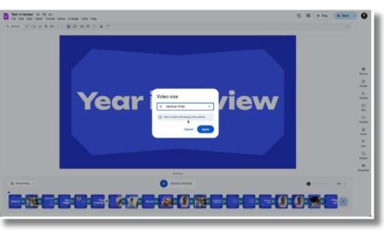 Google Vids ora crea video verticali e quadrati per per i Social