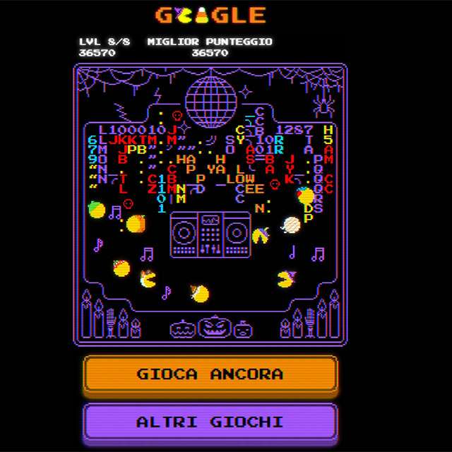 Il doodle di Google riproduce il celebre bug del livello 256 di Pac-Man