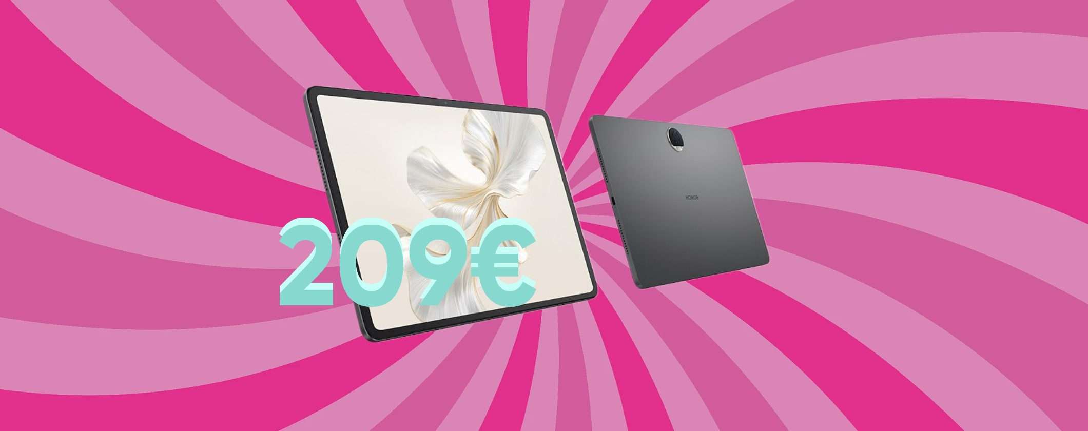 HONOR Pad 9 a soli 209€ su Amazon: 8 altoparlanti e mega display da 12
