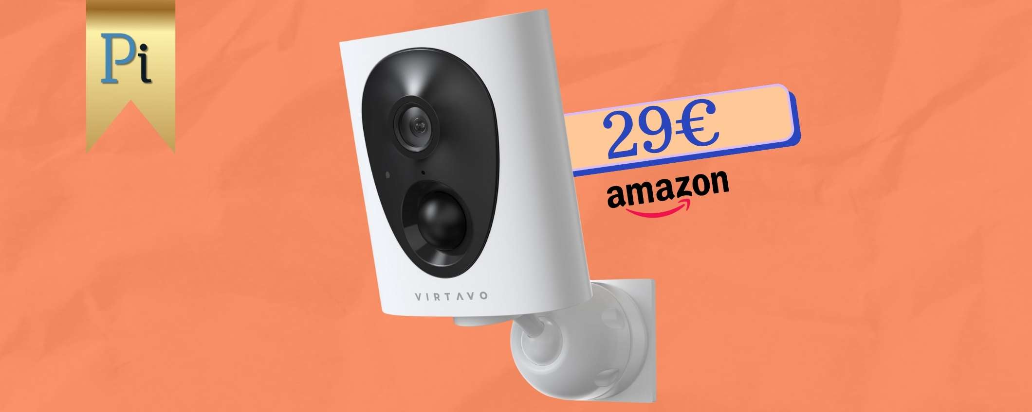 Telecamera WiFi senza fili: è da esterno e con visione 2K, addio problemi