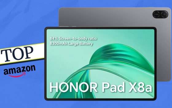 HONOR Pad X8a è il tablet Android 14 promosso a pieni voti in sconto