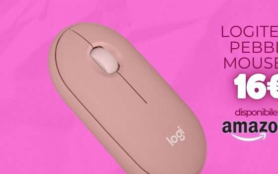 16€ per il Logitech Pebble Mouse 2 è da non credere: sconto 48% Amazon