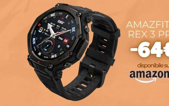 Amazfit T-Rex 3 Pro con coupon in pagina: polso da sportivo a prezzo TOP