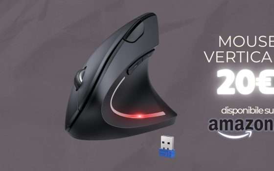 Il mouse vertirale è d'obbligo se stai tante ore al computer: il motivo (19€)