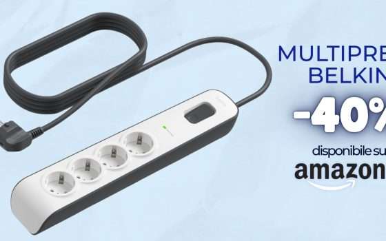 Multipresa Belkin: come proteggere i dispositivi con soli 15€