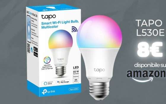 Tapo L530E da acquistare subito: lampadina smart a prezzo OUTLET
