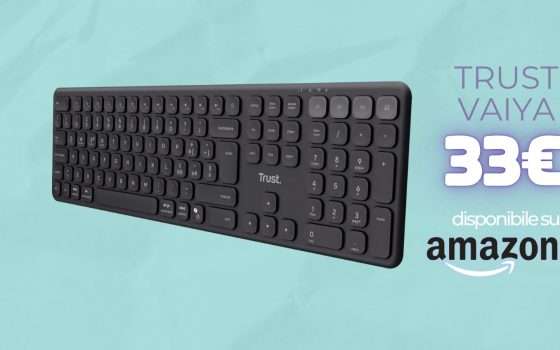 Trust Vaiya si connette a 4 dispositivi ed ha layout esteso: prezzo BOMBA