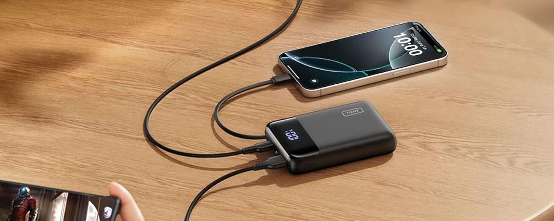Powerbank da 20000 mAh: INIU SAFE Fast Charge Pro è un affare