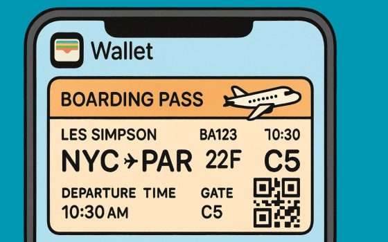 iOS 26, carte d'imbarco mostrano gate, bagagli e mappe aeroporto