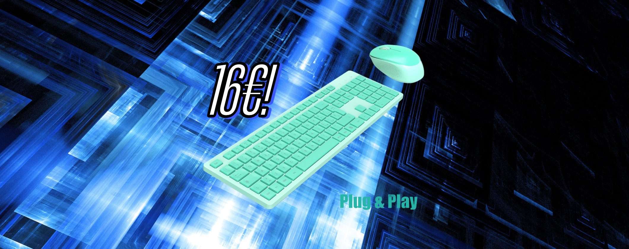 Kit Tastiera + Mouse Wireless: pochissimi pezzi disponibili a 16€ su Amazon