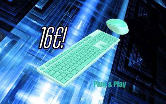 Kit Tastiera + Mouse Wireless: pochissimi pezzi disponibili a 16€ su Amazon