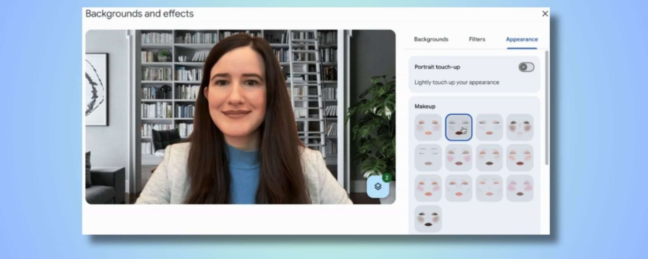 Google Meet lancia il make-up AI, con 12 look disponibili