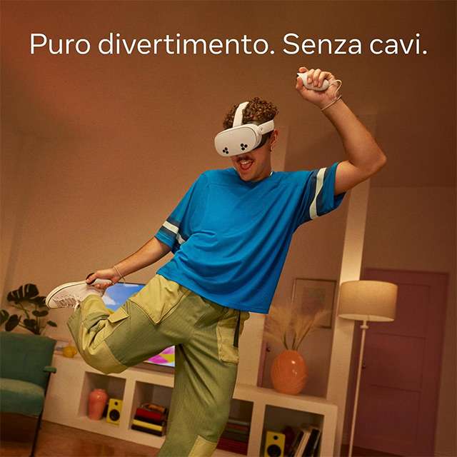 Il visore Meta Quest 3S per la realtà mista