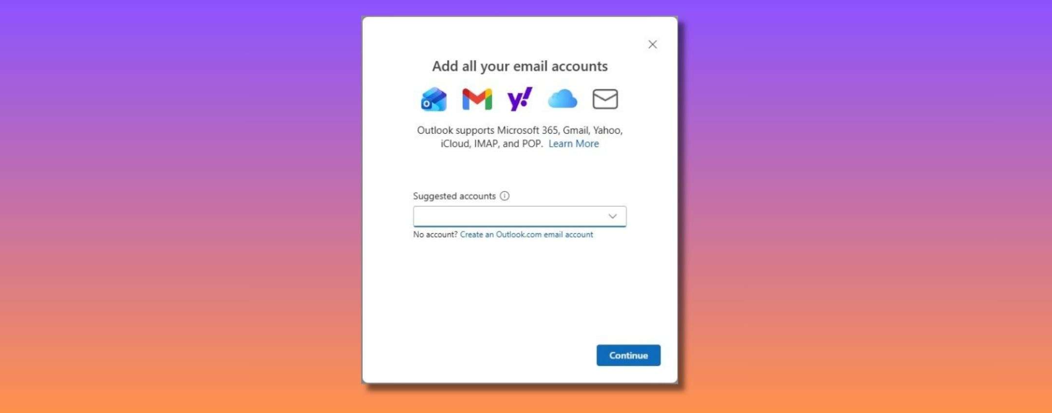 Microsoft semplifica l’aggiunta di account iCloud a Outlook
