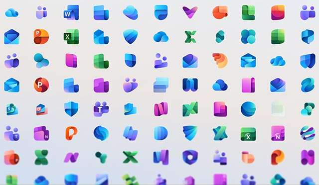 Le nuove icone per le app e i servizi di Microsoft