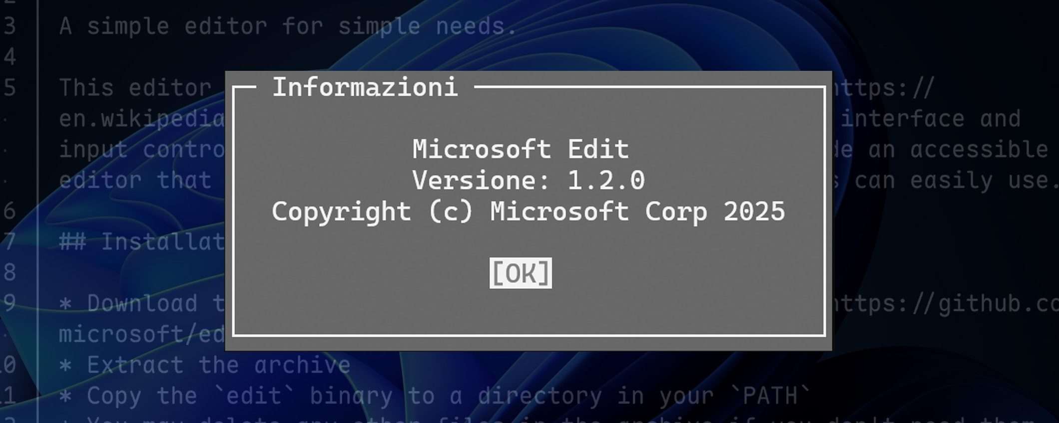 Microsoft Edit, l'editor di testo semplice che mancava a Windows 11