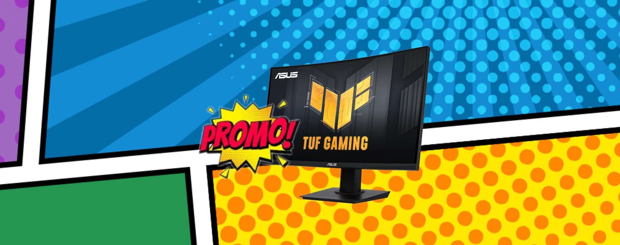 Monitor Gaming Curvo ASUS TUF a soli 99€: un affare imperdibile su Amazon