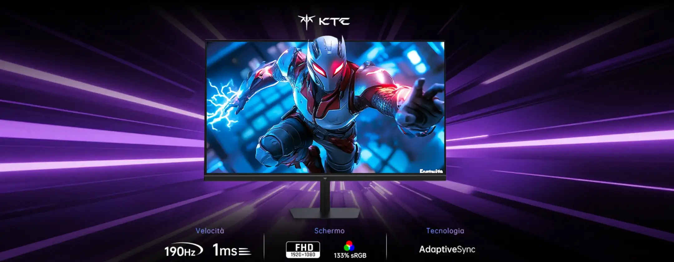 Monitor Gaming FHD 24″ e 190Hz a soli 89€ su Amazon