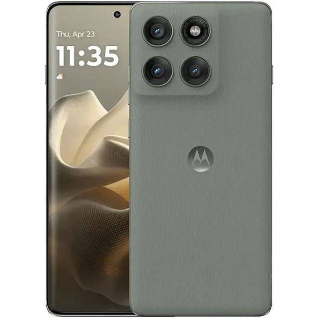 Lo smartphone Motorola Edge 60 Pro nella colorazione PANTONE Shadow