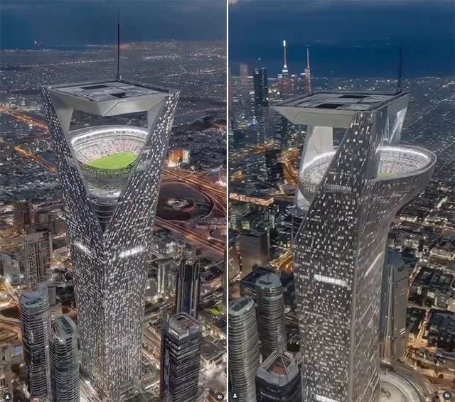 Il NEOM Stadium dell'Arabia Saudita non sarà così