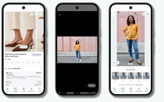 Google fa provare le scarpe online con l'AI