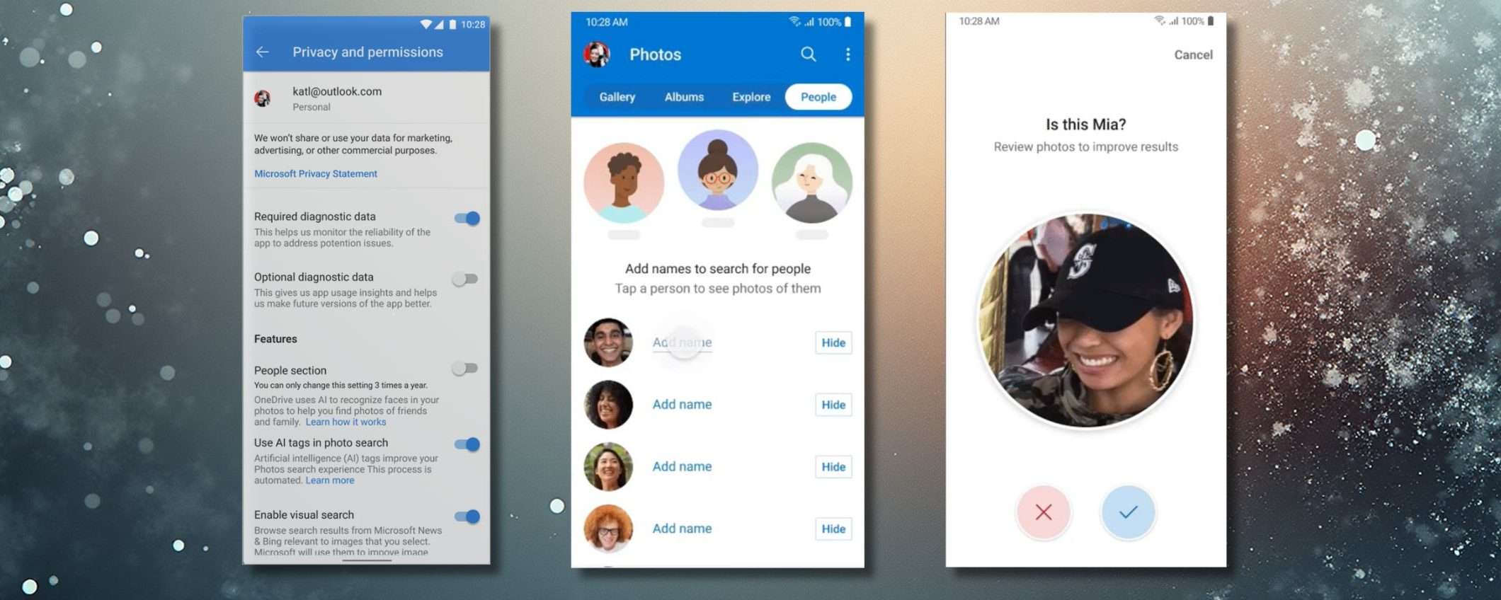OneDrive riconosce i volti nelle foto, come funziona